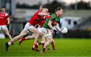 5 November 2023; Pa Kilkenny of Mid Kerry in action against Ronan Buckley of East Kerry during the Kerry County Senior Football Championship final match between Mid Kerry and East Kerry at Austin Stack Park in Tralee, Kerry. Photo by Brendan Moran/Sportsfile