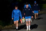 6 November 2023; Paddy McCarthy and Joe McCarthy during Leinster rugby squad training session at UCD in Dublin. Photo by Harry Murphy/Sportsfile