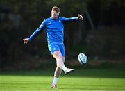 6 November 2023; Ciarán Frawley during Leinster rugby squad training session at UCD in Dublin. Photo by Harry Murphy/Sportsfile
