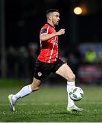 3 November 2023; Michael Duffy of Derry City during the SSE Airtricity Men's Premier Division match between Derry City and St Patrick's Athletic at The Ryan McBride Brandywell Stadium in Derry. Photo by Ramsey Cardy/Sportsfile