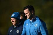 6 November 2023; James Ryan and contact skills coach Sean O'Brien during Leinster rugby squad training session at UCD in Dublin. Photo by Harry Murphy/Sportsfile