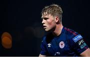 3 November 2023; Jay McGrath of St Patrick's Athletic during the SSE Airtricity Men's Premier Division match between Derry City and St Patrick's Athletic at The Ryan McBride Brandywell Stadium in Derry. Photo by Ramsey Cardy/Sportsfile