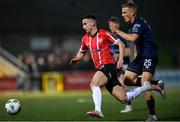 3 November 2023; Jordan McEneff of Derry City during the SSE Airtricity Men's Premier Division match between Derry City and St Patrick's Athletic at The Ryan McBride Brandywell Stadium in Derry. Photo by Ramsey Cardy/Sportsfile