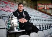6 November 2023; Manager Declan Devine poses for a portrait during a Bohemians media day, at Dalymount Park in Dublin, ahead of the Sports Direct FAI Cup Final. Photo by Stephen McCarthy/Sportsfile