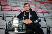 6 November 2023; Manager Declan Devine poses for a portrait during a Bohemians media day, at Dalymount Park in Dublin, ahead of the Sports Direct FAI Cup Final. Photo by Stephen McCarthy/Sportsfile