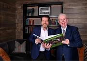 6 November 2023; Special Olympics Ireland Chief Executive Officer Matt English, left, and Photographer and Sportsfile founder Ray McManus during the launch of A Season of Sundays 2023 at The Croke Park Hotel in Dublin. Photo by Piaras Ó Mídheach/Sportsfile