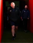 7 November 2023; Head coach Graham Rowntree makes his way to the pitch for a Munster rugby squad training session at Thomond Park in Limerick. Photo by Eóin Noonan/Sportsfile