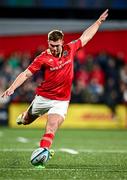 4 November 2023; Jack Crowley of Munster during the United Rugby Championship match between Munster and Dragons at Musgrave Park in Cork. Photo by Piaras Ó Mídheach/Sportsfile