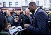 8 November 2023; Former Tottenham Hotspur player Ledley King in attendance at the unveiling of the Pat Jennings statue at Kildare Street in Newry, Down. Photo by David Fitzgerald/Sportsfile