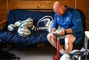 6 November 2023; Senior kitman Jim Bastick during Leinster rugby squad training session at UCD in Dublin. Photo by Harry Murphy/Sportsfile