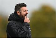 29 October 2023; Shamrock Rovers head coach Stephen McPail during the EA SPORTS U14 LOI Eddie Wallace Cup match between Shamrock Rovers and St Patricks Athletic at Athlone Town Stadium in Westmeath. Photo by Eóin Noonan/Sportsfile