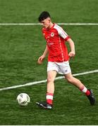29 October 2023; Jamie Fitzpatrick of St Patricks Athletic during the EA SPORTS U15 LOI Michael Hayes Cup match between St Patrick Athletic and Shamrock Rovers at Athlone Town Stadium in Westmeath. Photo by Eóin Noonan/Sportsfile