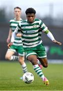 29 October 2023; Goodness Ogbonna of Shamrock Rovers during the EA SPORTS U15 LOI Michael Hayes Cup match between St Patrick Athletic and Shamrock Rovers at Athlone Town Stadium in Westmeath. Photo by Eóin Noonan/Sportsfile