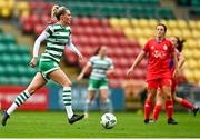 7 October 2023; Shauna Fox of Shelbourne during the SSE Airtricity Women's Premier Division match between Shamrock Rovers and Shelbourne at Tallaght Stadium in Dublin. Photo by Eóin Noonan/Sportsfile