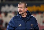 10 November 2023; Munster head coach Graham Rowntree before the United Rugby Championship match between Ulster and Munster at Kingspan Stadium in Belfast. Photo by Ramsey Cardy/Sportsfile