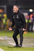 10 November 2023; Cork City manager Richie Holland during the SSE Airtricity Men's Premier Division Promotion / Relegation play-off match between Waterford and Cork City at Tallaght Stadium in Dublin. Photo by Stephen McCarthy/Sportsfile