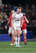 10 November 2023; Nathan Doak of Ulster celebrates after kicking a penalty to level the scores during the United Rugby Championship match between Ulster and Munster at Kingspan Stadium in Belfast. Photo by Seb Daly/Sportsfile