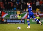 10 November 2023; Ronan Coughlan of Waterford scores his side's second goal, a penalty, during the SSE Airtricity Men's Premier Division Promotion / Relegation play-off match between Waterford and Cork City at Tallaght Stadium in Dublin. Photo by Stephen McCarthy/Sportsfile