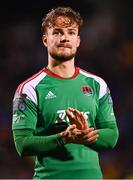 10 November 2023; Ben Worman of Cork City reacts after his side's defeat in the SSE Airtricity Men's Promotion / Relegation play-off match between Waterford and Cork City at Tallaght Stadium in Dublin. Photo by Tyler Miller/Sportsfile