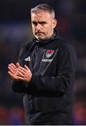 10 November 2023; Cork City manager Richie Holland after his side's defeat in the SSE Airtricity Men's Promotion / Relegation play-off match between Waterford and Cork City at Tallaght Stadium in Dublin. Photo by Tyler Miller/Sportsfile