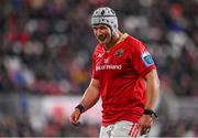 10 November 2023; Fineen Wycherley of Munster during the United Rugby Championship match between Ulster and Munster at Kingspan Stadium in Belfast. Photo by Seb Daly/Sportsfile