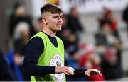10 November 2023; Jake Flannery of Ulster before the United Rugby Championship match between Ulster and Munster at Kingspan Stadium in Belfast. Photo by Ramsey Cardy/Sportsfile