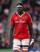 10 November 2023; Edwin Edogbo of Munster during the United Rugby Championship match between Ulster and Munster at Kingspan Stadium in Belfast. Photo by Ramsey Cardy/Sportsfile