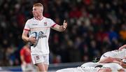 10 November 2023; Nathan Doak of Ulster during the United Rugby Championship match between Ulster and Munster at Kingspan Stadium in Belfast. Photo by Ramsey Cardy/Sportsfile