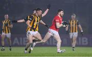 11 November 2023; Rory Brennan of Trillick in action against Paul Hughes of Crossmaglen Rangers during the AIB Ulster GAA Football Senior Club Championship quarter-final match between Trillick of Tyrone and Crossmaglen Rangers of Armagh at O'Neills Healy Park in Omagh, Tyrone. Photo by Ramsey Cardy/Sportsfile