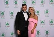 11 November 2023; Olympian Bryan Mollen and Aoife Doyle in attendance at the Team Ireland Olympic Ball at the Mansion House in Dublin. The event was a joint celebration of the brilliant performances of Team Ireland athletes at the European Games this summer, as well as the announcement of the winners of the Olympic Federation of Ireland Annual Awards. The event was attended by the Minister for Tourism, Culture, Arts, Gaeltacht, Sport and Media, Catherine Martin TD, Minister of State for Sport and Physical Education, Thomas Byrne TD, Olympic medallists, European Games athletes, Team Ireland Sponsors and Partners, Sport Ireland and the wider Olympic family. Photo by David Fitzgerald/Sportsfile