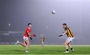 11 November 2023; Liam Gray of Trillick in action against Oisin O'Neill of Crossmaglen Rangers during the AIB Ulster GAA Football Senior Club Championship quarter-final match between Trillick of Tyrone and Crossmaglen Rangers of Armagh at O'Neills Healy Park in Omagh, Tyrone. Photo by Ramsey Cardy/Sportsfile