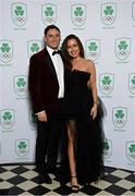 11 November 2023; Olympian Billy Dardis and Laura McCarthy in attendance at the Team Ireland Olympic Ball at the Mansion House in Dublin. The event was a joint celebration of the brilliant performances of Team Ireland athletes at the European Games this summer, as well as the announcement of the winners of the Olympic Federation of Ireland Annual Awards. The event was attended by the Minister for Tourism, Culture, Arts, Gaeltacht, Sport and Media, Catherine Martin TD, Minister of State for Sport and Physical Education, Thomas Byrne TD, Olympic medallists, European Games athletes, Team Ireland Sponsors and Partners, Sport Ireland and the wider Olympic family. Photo by David Fitzgerald/Sportsfile
