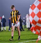 11 November 2023; Thomas Og Duffy of Crossmaglen Rangers after his side's defeat in the AIB Ulster GAA Football Senior Club Championship quarter-final match between Trillick of Tyrone and Crossmaglen Rangers of Armagh at O'Neills Healy Park in Omagh, Tyrone. Photo by Ramsey Cardy/Sportsfile