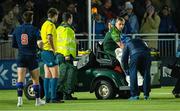 11 November 2023; John Porch of Connacht is forced off with an injury during the United Rugby Championship match between Edinburgh and Connacht at The Dam Health Stadium in Edinburgh, Scotland. Photo by Paul Devlin/Sportsfile