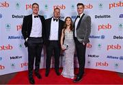 11 November 2023; Swim Ireland national performance director Dr John Rudd, second from left with swimmers from left, Shane Ryan  Ellen Walshe, and Callum Bain at the Team Ireland Olympic Ball at the Mansion House in Dublin. The event was a joint celebration of the brilliant performances of Team Ireland athletes at the European Games this summer, as well as the announcement of the winners of the Olympic Federation of Ireland Annual Awards. The event was attended by the Minister for Tourism, Culture, Arts, Gaeltacht, Sport and Media, Catherine Martin TD, Minister of State for Sport and Physical Education, Thomas Byrne TD, Olympic medallists, European Games athletes, Team Ireland Sponsors and Partners, Sport Ireland and the wider Olympic family. Photo by Brendan Moran/Sportsfile