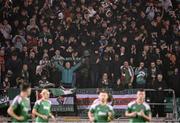 10 November 2023; Cork City supporters during the SSE Airtricity Men's Premier Division Promotion / Relegation play-off match between Waterford and Cork City at Tallaght Stadium in Dublin. Photo by Stephen McCarthy/Sportsfile