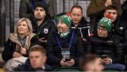 10 November 2023; Cork City owner Dermot Usher, centre, during the SSE Airtricity Men's Premier Division Promotion / Relegation play-off match between Waterford and Cork City at Tallaght Stadium in Dublin. Photo by Stephen McCarthy/Sportsfile