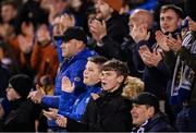 10 November 2023; Waterford supporters before the SSE Airtricity Men's Premier Division Promotion / Relegation play-off match between Waterford and Cork City at Tallaght Stadium in Dublin. Photo by Stephen McCarthy/Sportsfile