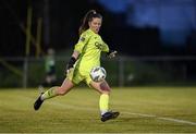 11 November 2023; Sligo Rovers goalkeeper Amber Hardy during the SSE Airtricity Women's Premier Division match between Peamount United and Sligo Rovers at PRL Park in Greenogue, Dublin. Photo by Stephen McCarthy/Sportsfile