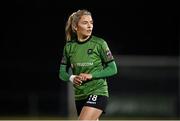 11 November 2023; Avril Brierley of Peamount United during the SSE Airtricity Women's Premier Division match between Peamount United and Sligo Rovers at PRL Park in Greenogue, Dublin. Photo by Stephen McCarthy/Sportsfile