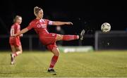 11 November 2023; Emma Hansberry of Sligo Rovers during the SSE Airtricity Women's Premier Division match between Peamount United and Sligo Rovers at PRL Park in Greenogue, Dublin. Photo by Stephen McCarthy/Sportsfile