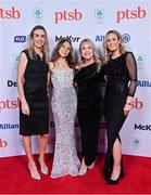 11 November 2023; Attendees, from left, Aoife Culhane, Ellen Walshe, Roisin Jones, and Michelle Cahalane in attendance at the Team Ireland Olympic Ball at the Mansion House in Dublin. The event was a joint celebration of the brilliant performances of Team Ireland athletes at the European Games this summer, as well as the announcement of the winners of the Olympic Federation of Ireland Annual Awards. The event was attended by the Minister for Tourism, Culture, Arts, Gaeltacht, Sport and Media, Catherine Martin TD, Minister of State for Sport and Physical Education, Thomas Byrne TD, Olympic medallists, European Games athletes, Team Ireland Sponsors and Partners, Sport Ireland and the wider Olympic family. Photo by Brendan Moran/Sportsfile
