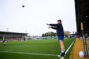 12 November 2023; Dan Sheehan of Leinster warms up before the United Rugby Championship match between Dragons and Leinster at Rodney Parade in Newport, Wales. Photo by Harry Murphy/Sportsfile