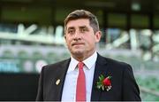 12 November 2023; Bohemians manager Declan Devine before the Sports Direct FAI Cup Final between Bohemians and St Patrick's Athletic at the Aviva Stadium in Dublin. Photo by Seb Daly/Sportsfile