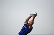 12 November 2023; Jason Jenkins of Leinster takes possession in a lineout during the United Rugby Championship match between Dragons and Leinster at Rodney Parade in Newport, Wales. Photo by Harry Murphy/Sportsfile