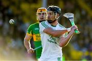 12 November 2023; Conor McDonald of Naomh Éanna in action against Cillian Kiely of Kilcormac-Killoughey during the AIB Leinster GAA Hurling Senior Club Championship quarter-final match between Naomh Éanna, Wexford, and Kilcormac-Killoughey, Offaly, at Chadwicks Wexford Park in Wexford. Photo by Matt Browne/Sportsfile