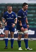 12 November 2023; Joe McCarthy, right, and Paddy McCarthy of Leinster during the United Rugby Championship match between Dragons and Leinster at Rodney Parade in Newport, Wales. Photo by Harry Murphy/Sportsfile