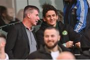 12 November 2023; Republic of Ireland manager Stephen Kenny, left, and coach Keith Andrews before the Sports Direct FAI Cup Final between Bohemians and St Patrick's Athletic at the Aviva Stadium in Dublin. Photo by Seb Daly/Sportsfile