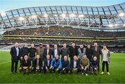 12 November 2023; The 1998 FAI Cup winning Cork City team are honoured at half-time of the Sports Direct FAI Cup Final between Bohemians and St Patrick's Athletic at the Aviva Stadium in Dublin. Photo by Stephen McCarthy/Sportsfile