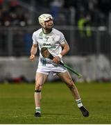 12 November 2023; Jordan Molloy of O'Loughlin Gaels celebrates his side's second goal during the AIB Leinster GAA Hurling Senior Club Championship quarter-final match between Mount Leinster Rangers, Carlow, and O'Loughlin Gaels, Kilkenny, at Netwatch Cullen Park in Carlow. Photo by David Fitzgerald/Sportsfile